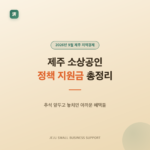 제주 소상공인 정책 지원금 총정리, 추석 앞두고 놓치면 아까운 혜택들